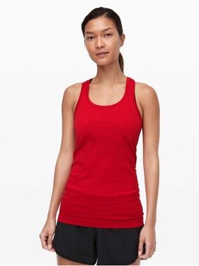 Lululemon Swiftly Tech Racerback in Dark Red Size 6
